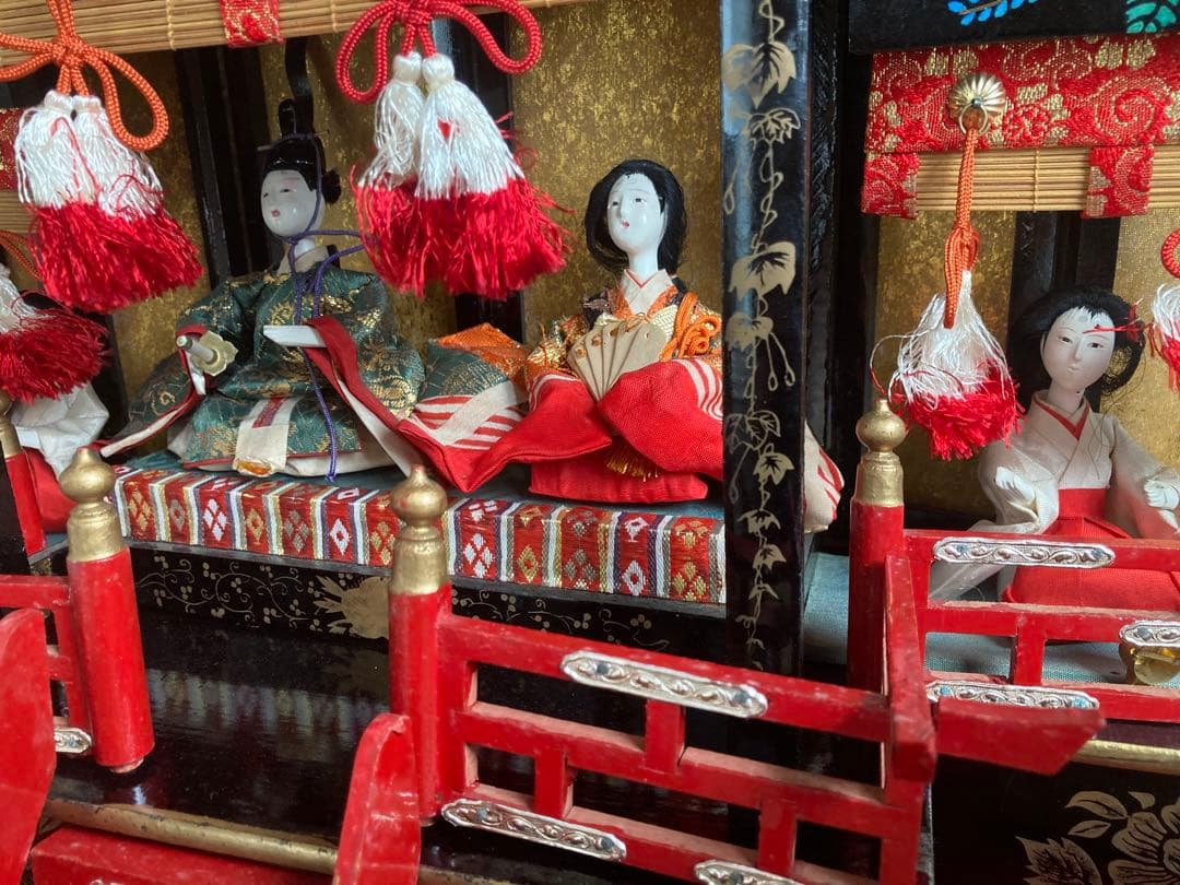 御殿雛　屋敷つき雛人形 アンティーク雛