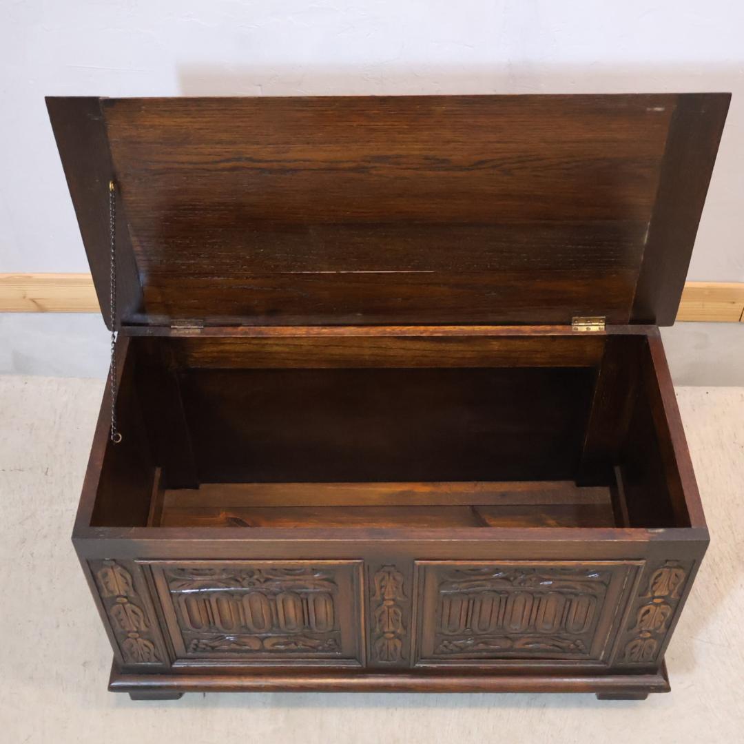 英国アンティーク ブランケットボックス イギリス ストレージ収納 キャビネット