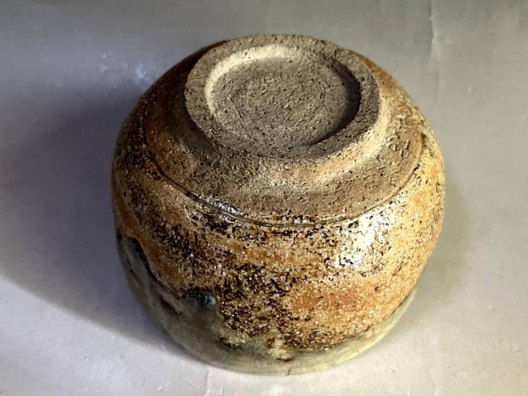 茶碗■古い伊賀焼 涙痕茶わん お茶道具 ぐい呑み酒器 古美術 時代物 骨董品■