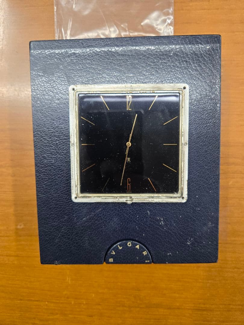 BULGARI 置時計　部品 ジャンク　メタル　箱保証書付き