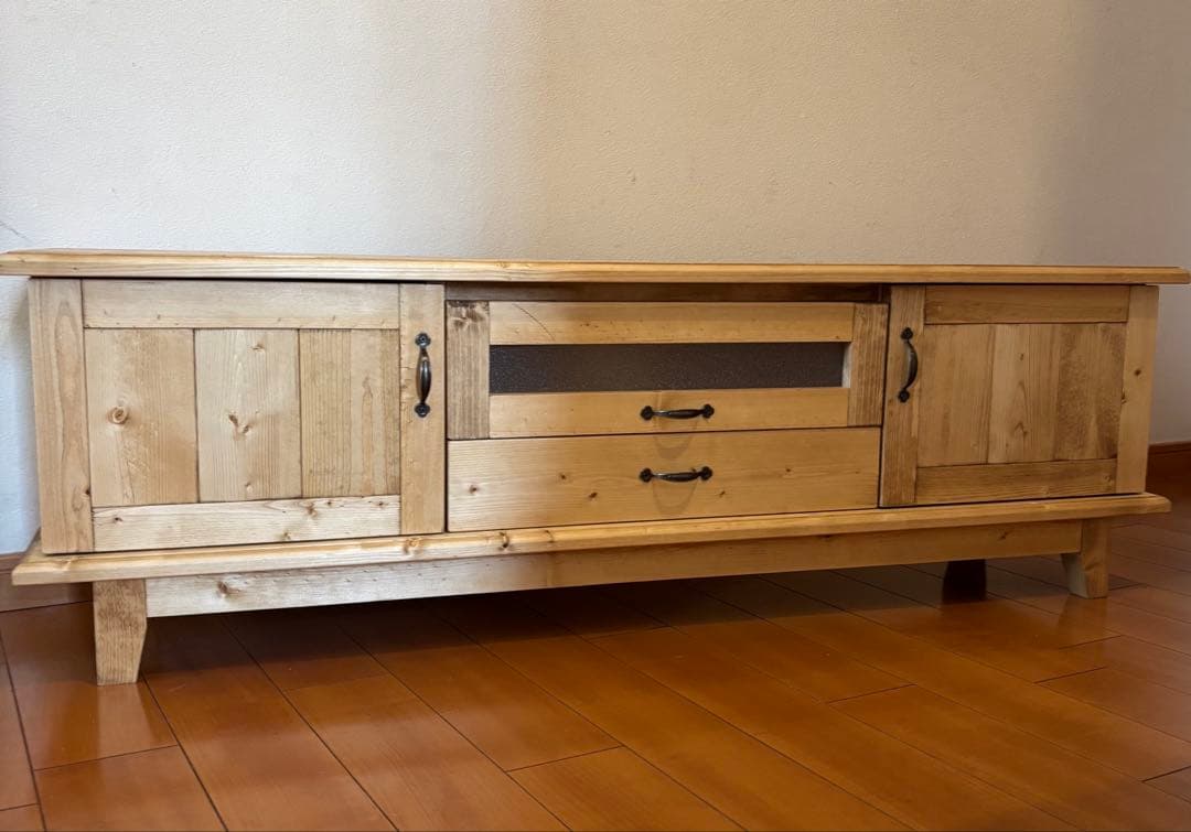 テレビ台 AVボード ハンドメイド120cmサイズ パイン無垢材