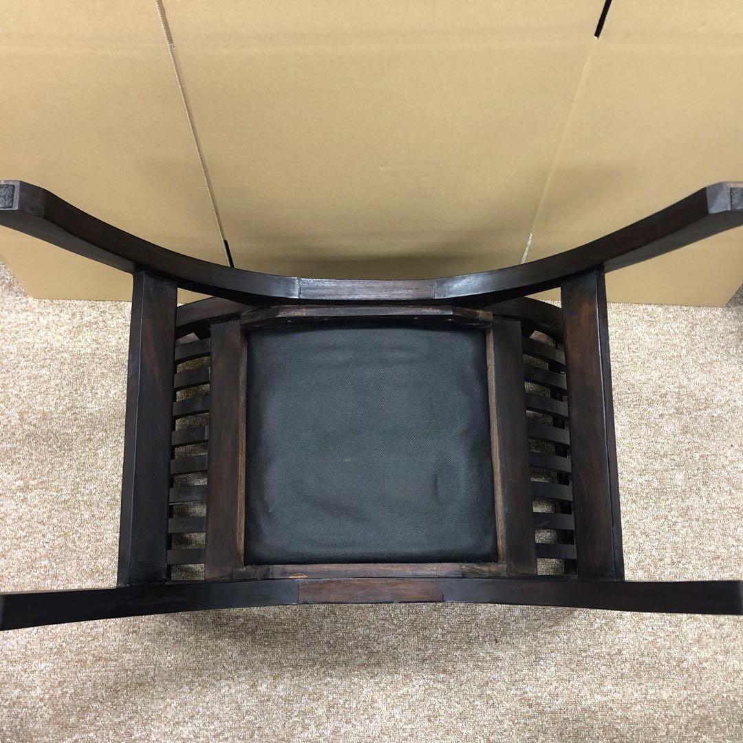 アジアンスタイル カルティニチェア ベンチ 彫刻 椅子 木製 スツール バリ家具