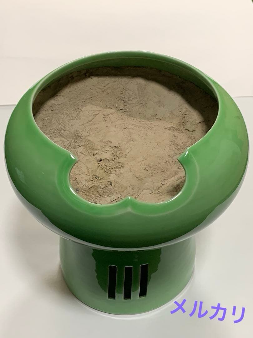 茶道具　平安春峰　火鉢　灰炉　こけし型