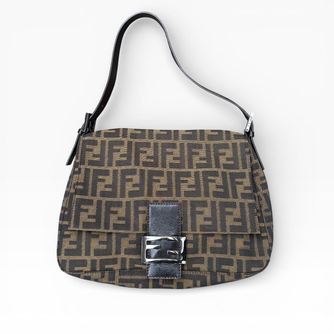 FENDI フェンディ マンマバケット ワンショルダーバッグ ズッカ柄 美品