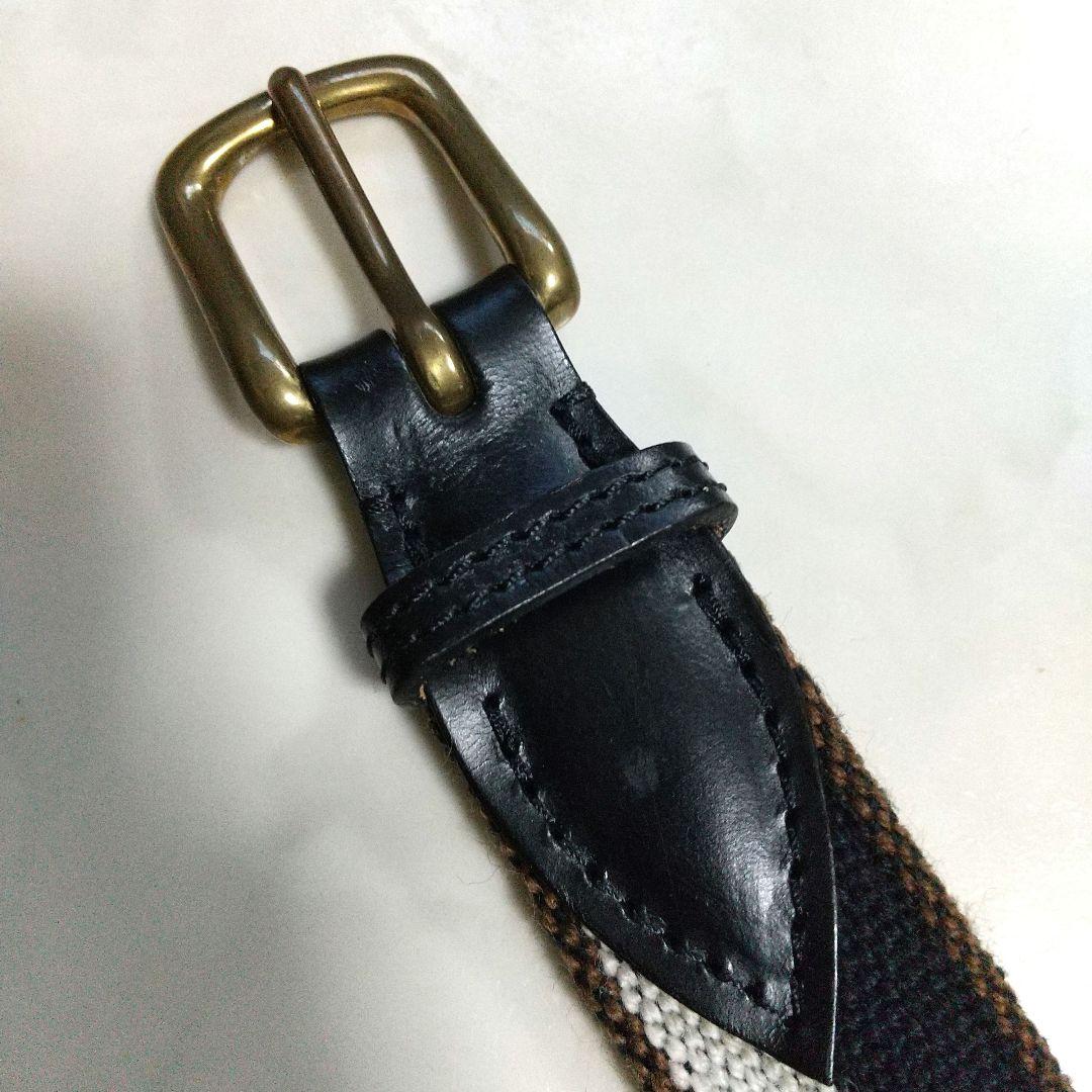 美品 WHITEHOUSE COX ホワイトハウスコックス ベルト トリコロール