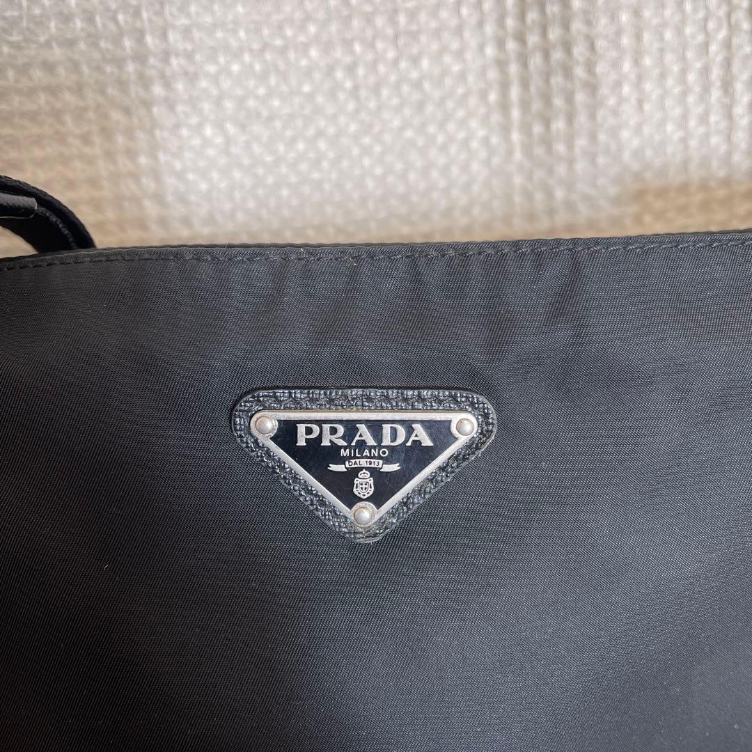◇ 良品PRADA プラダ ショルダーバッグ ナイロン ブラック ◇