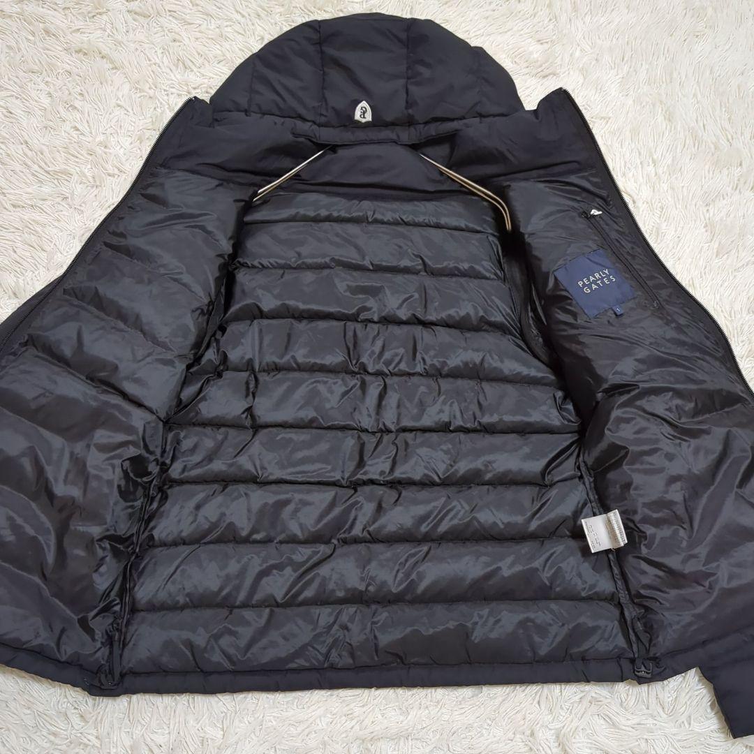 極美品 1 パーリーゲイツ 近年 4way ダウンジャケット ワッペン ブラック