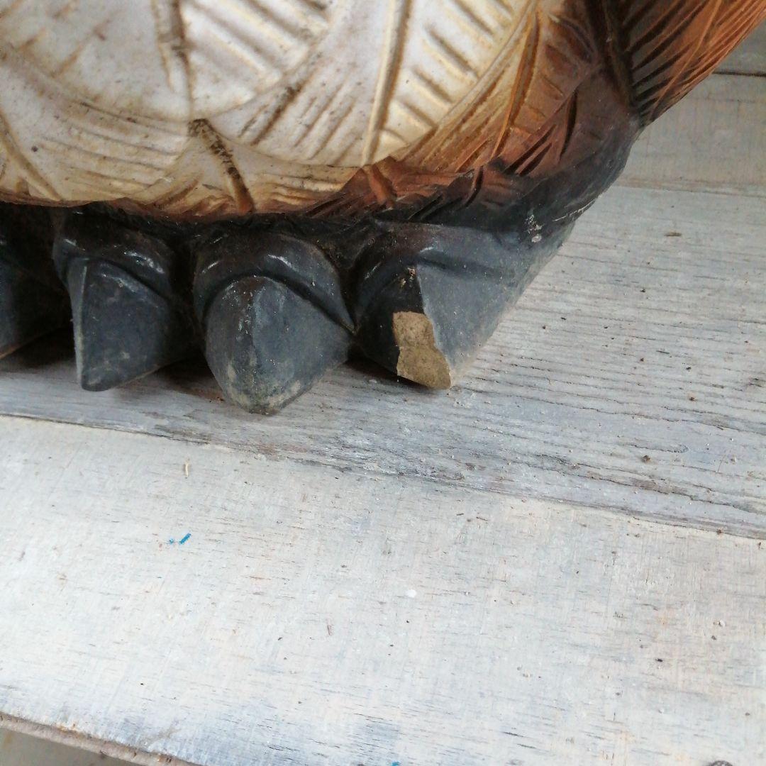 信楽焼　陶仙　フクロウ　45cm　特大サイズ