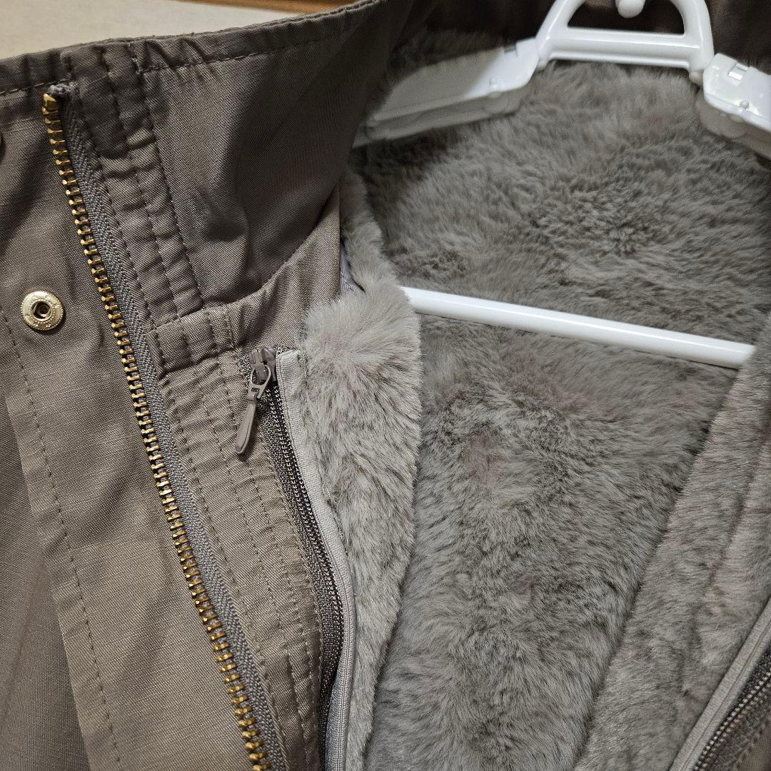 トープ　撥水　4way　フェイクファーライナー　ロング　マンパ