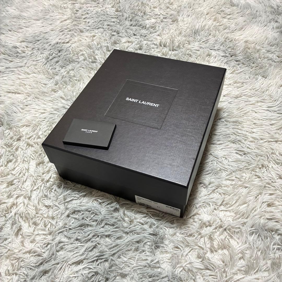 【○箱あり】SAINT LAURENT PARIS 本革 41 BLACK