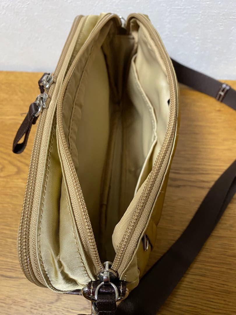 ポーター PLAN 2WAY ショルダーバッグ　ベージュ