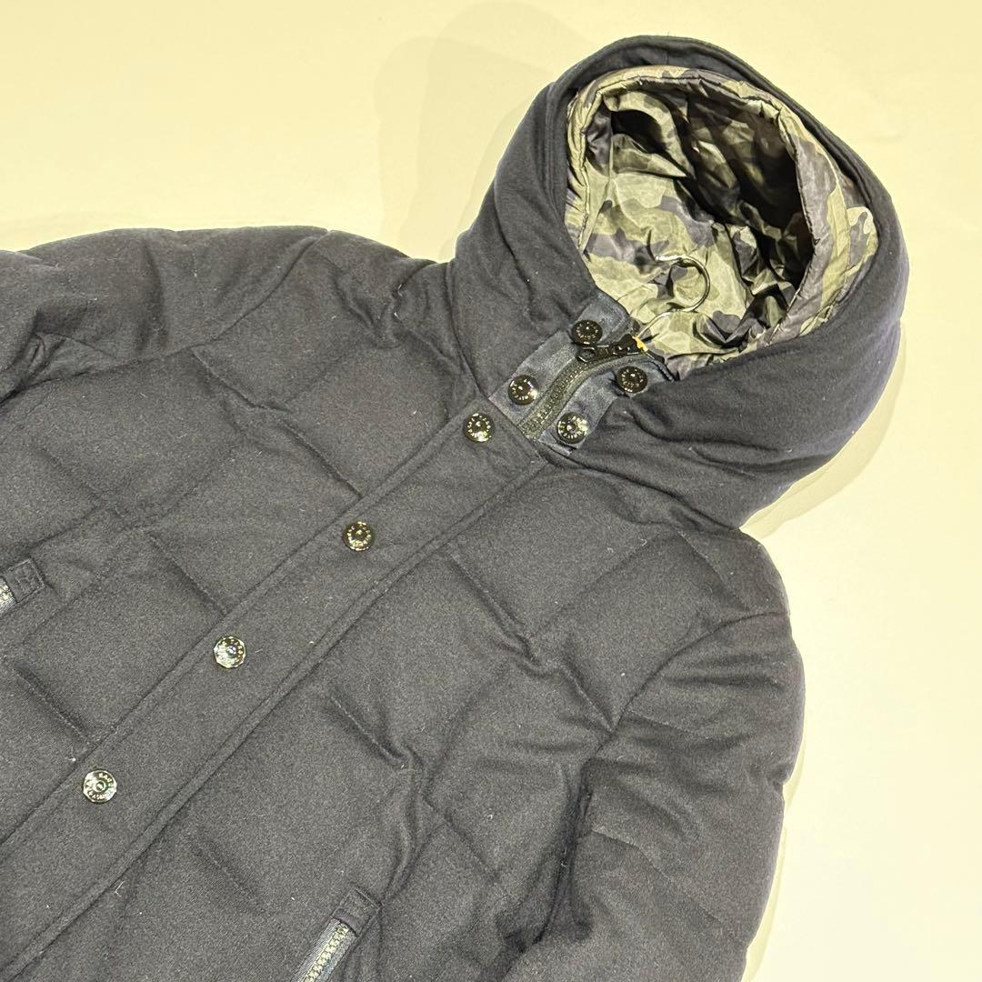 ✨美品 L✨ナノユニバース 西川ダウン リモンタ 迷彩 別注 フランスダウン