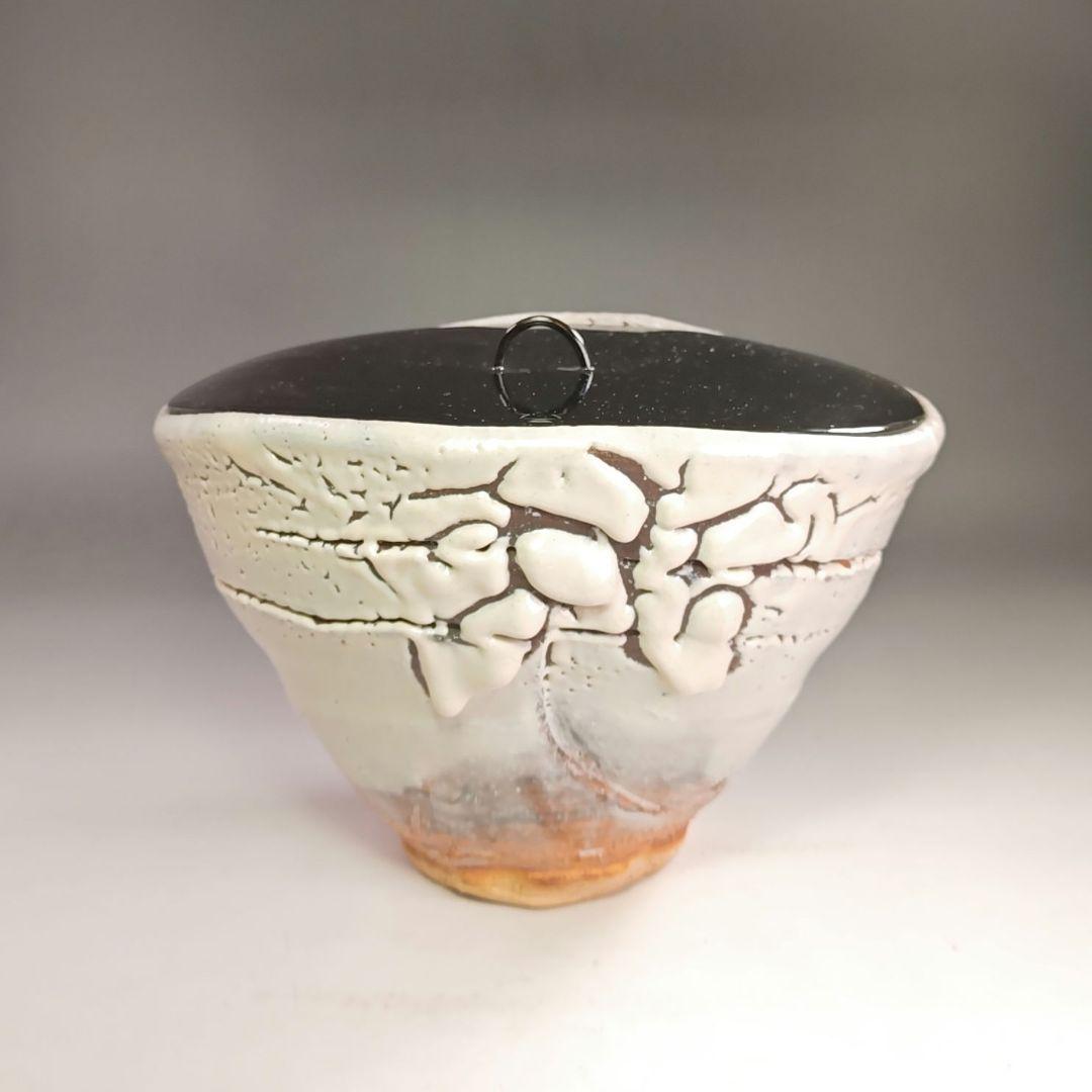 ウ202 水指『玉隆山　吉田萩苑』『萩焼編笠　水指　共箱』茶道具