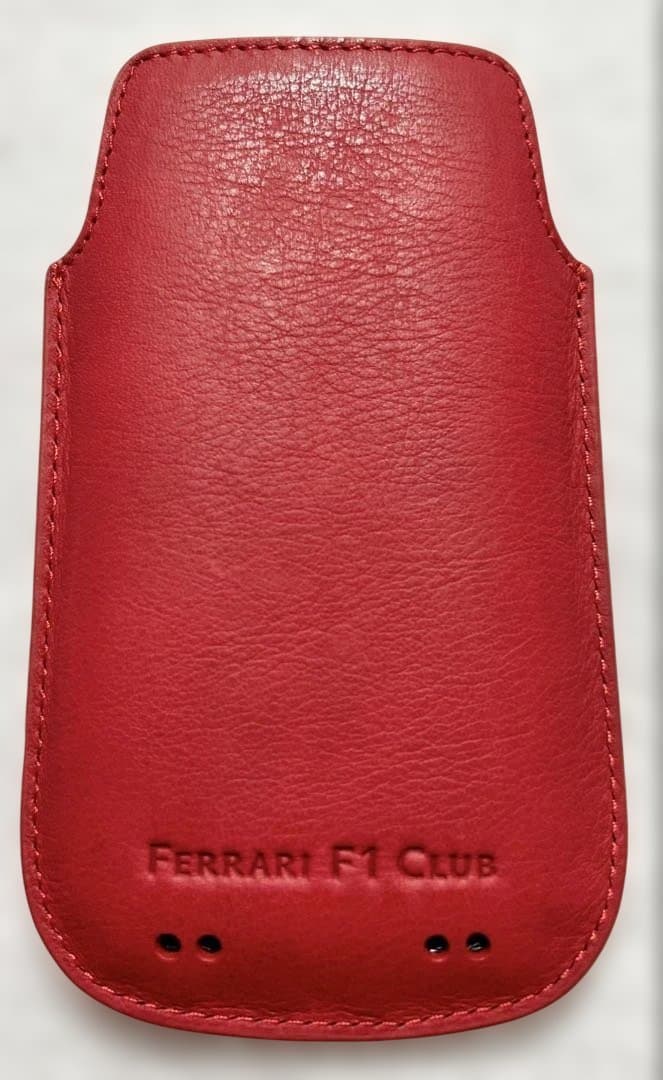 フェラーリ FIクラブ　Phone 3G 3GS 4G 4GS用レッド本革ケース