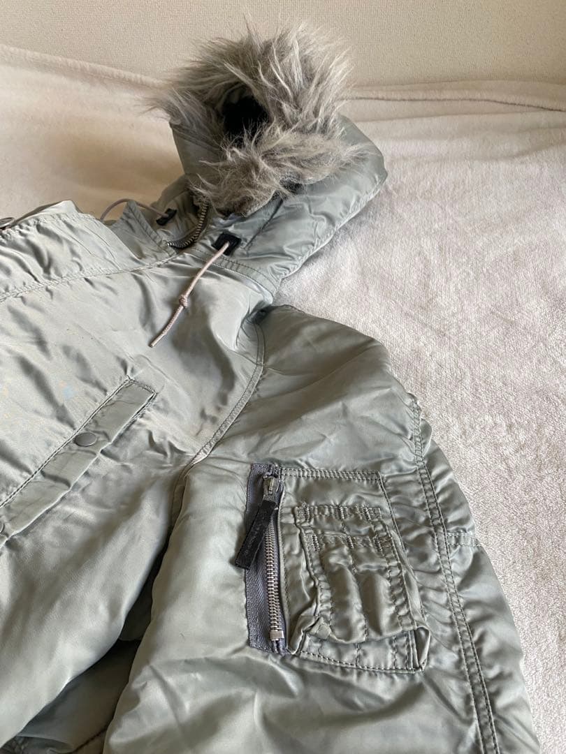 80s 3本線 USA製 旧タグ ALPHA N-3B シルバー