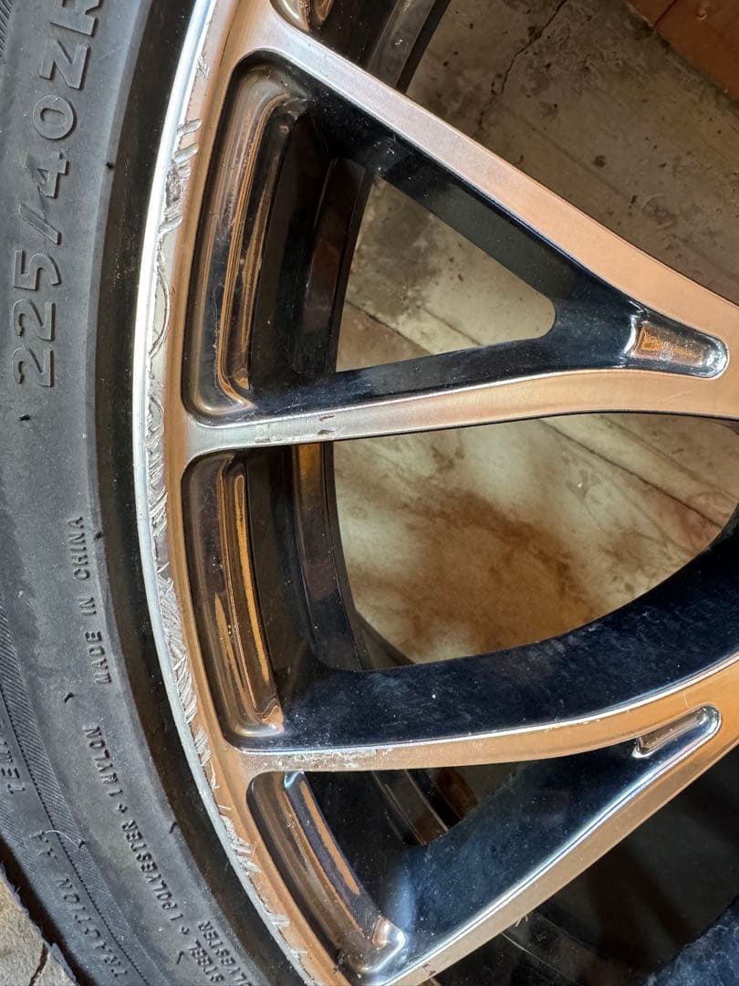 送料無料。Rays ホムラ　19インチ ホイールセット　8.5j ＋45