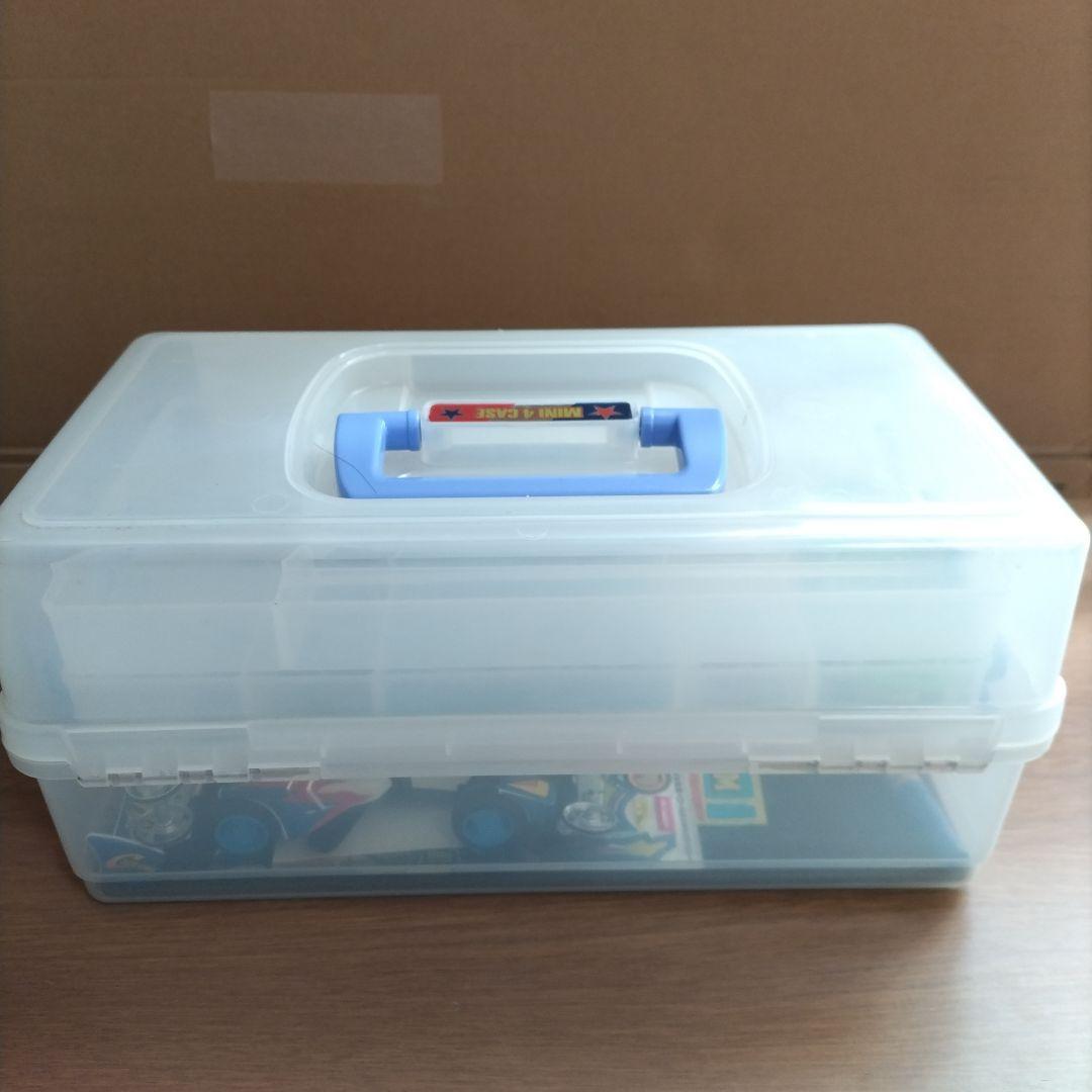 MINI 4 CASE　クリア/パープル（ミニ四駆・サイクロンマグナム付き）