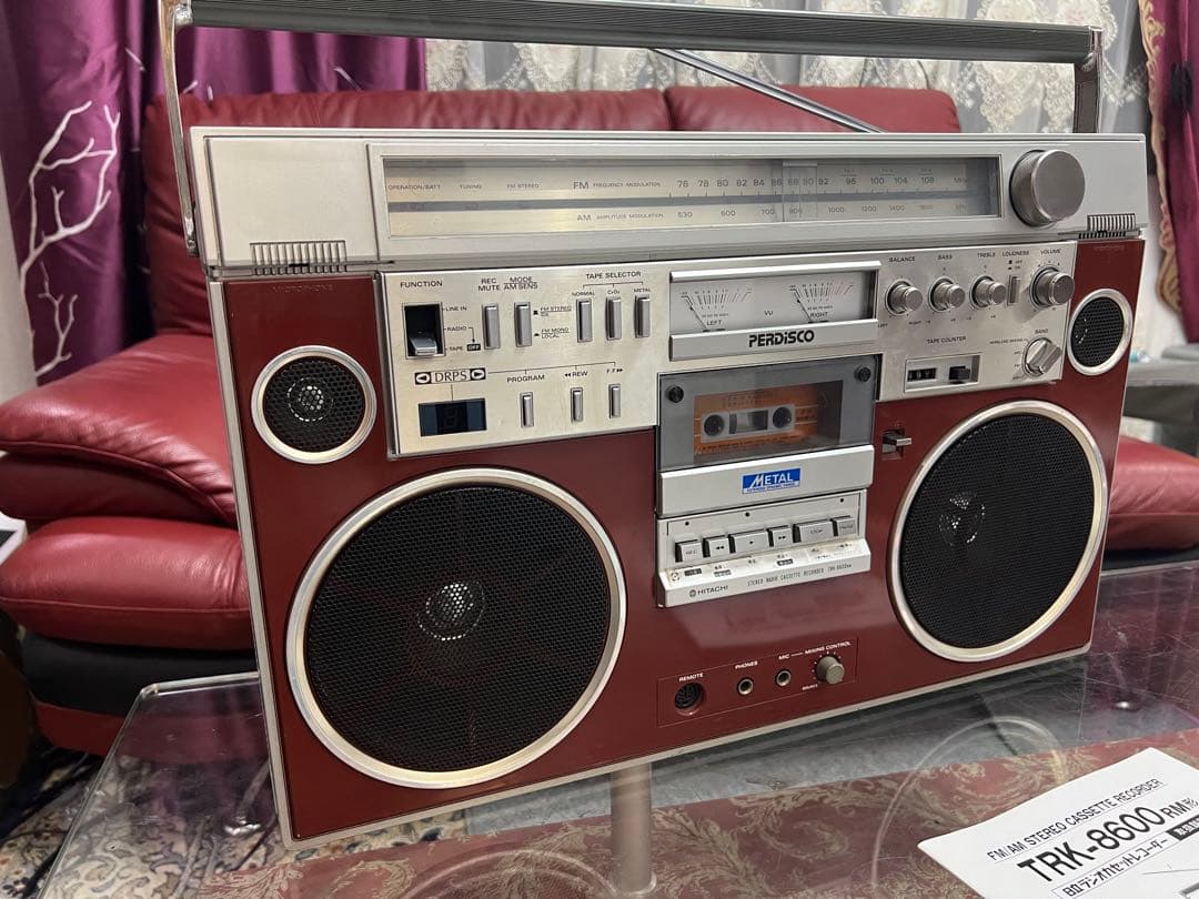 希少BTに変更可能日立ラジカセTRK-8600RM中古メンテナンス済み動作品美品