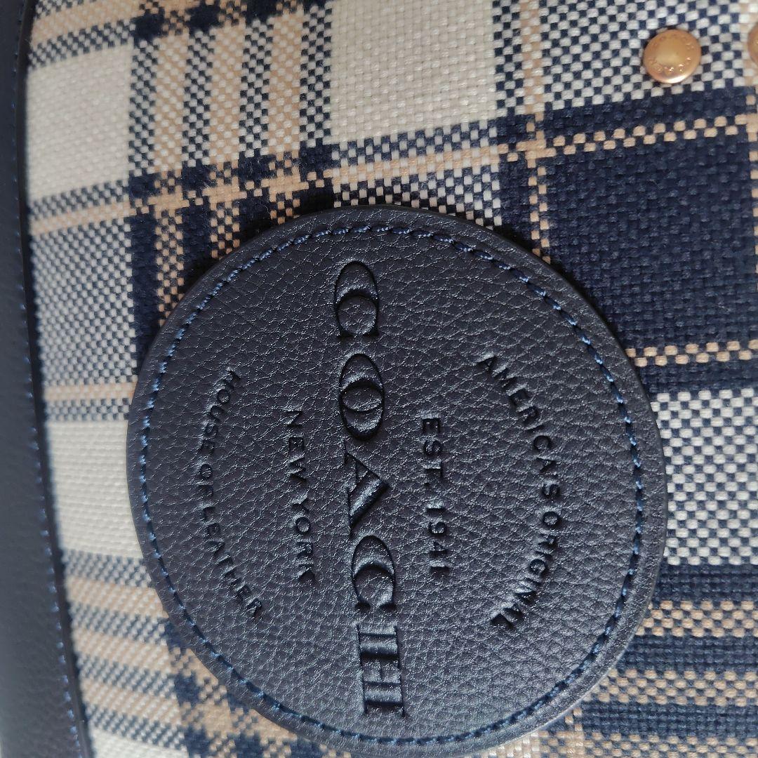 COACH チェック柄ショルダーバッグ