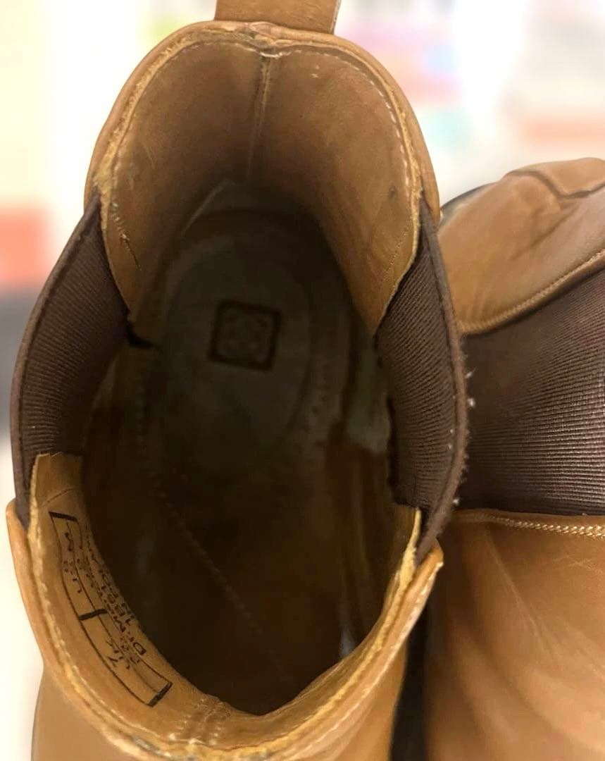 ドクターマーチン　キャメル　レザー サイドゴアブーツ２6cm