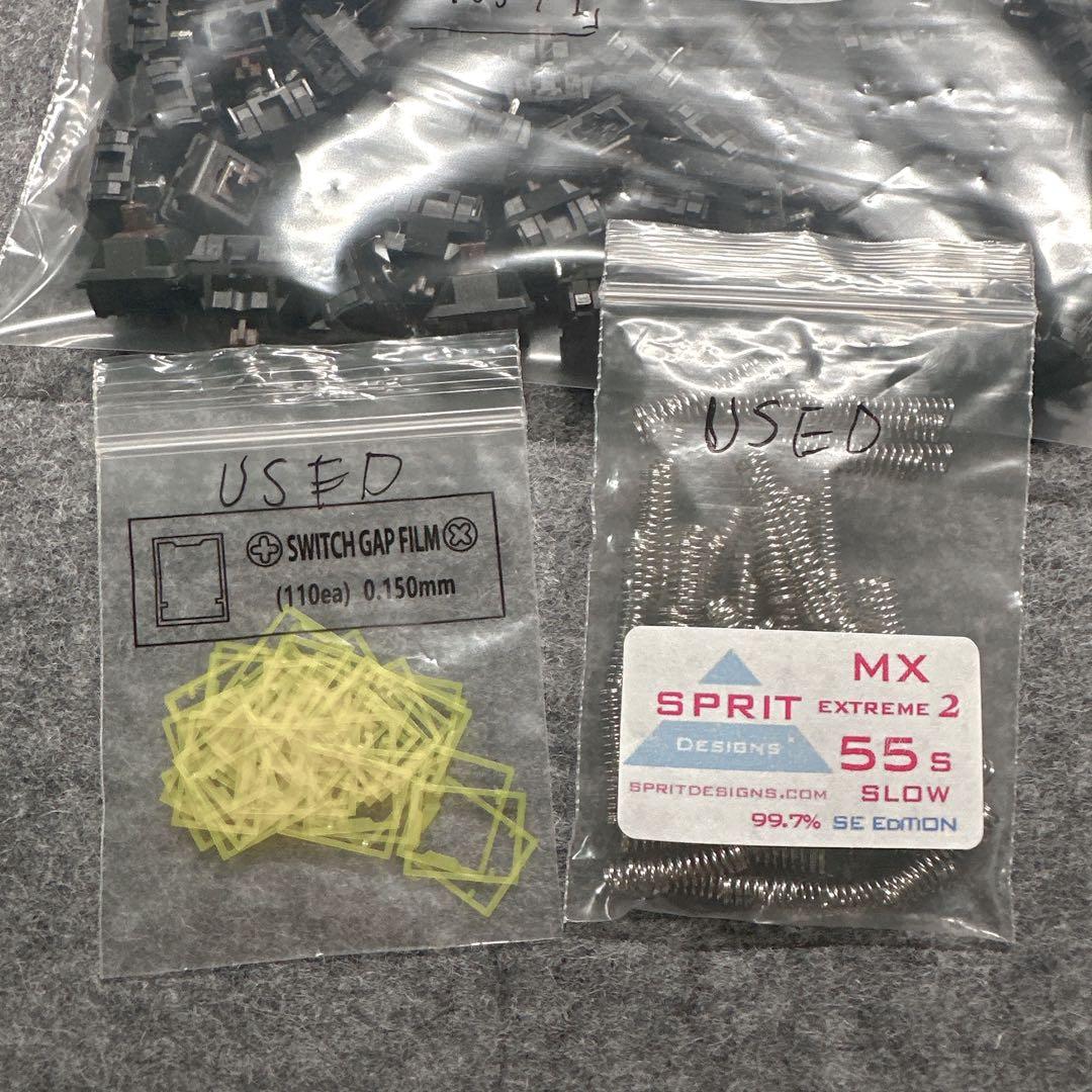 Cherry MX Mid-Vintage Browns 3Pin 105個+1