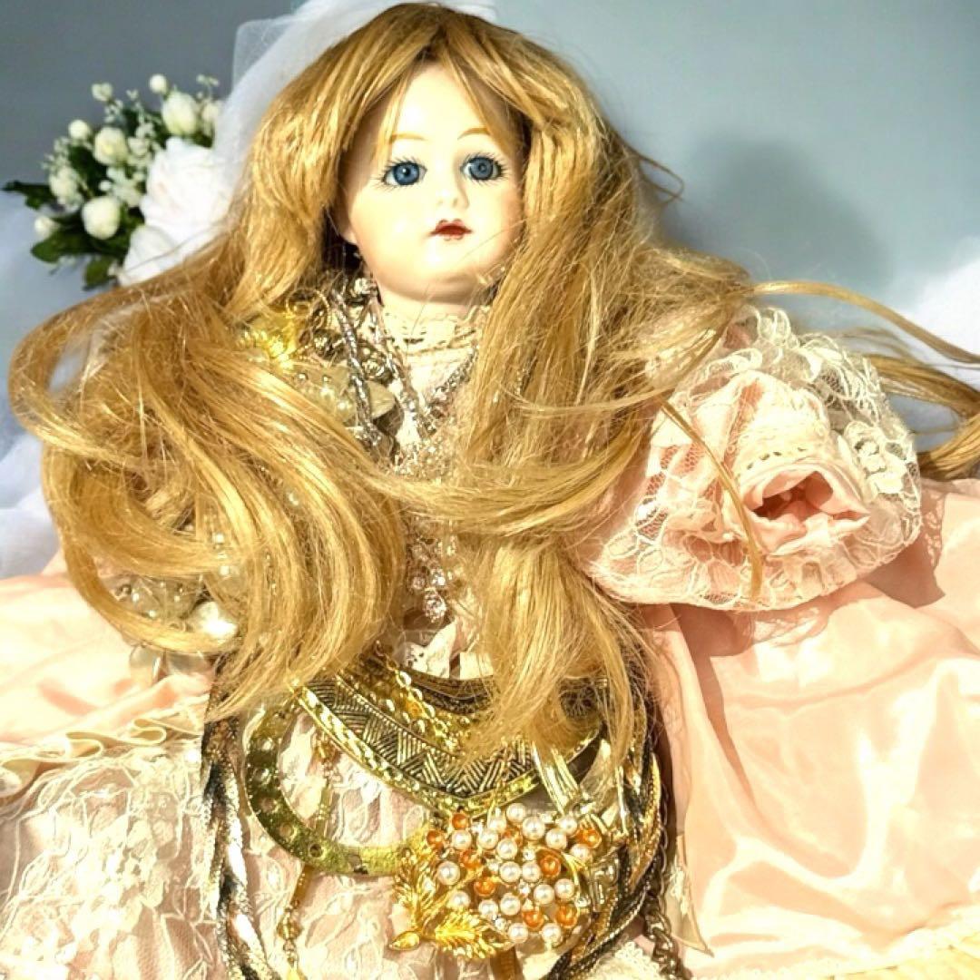 沙羅 アンティーク ビスクドール ゴーチェ ヘッド✕現代ビスクボディ再構成
