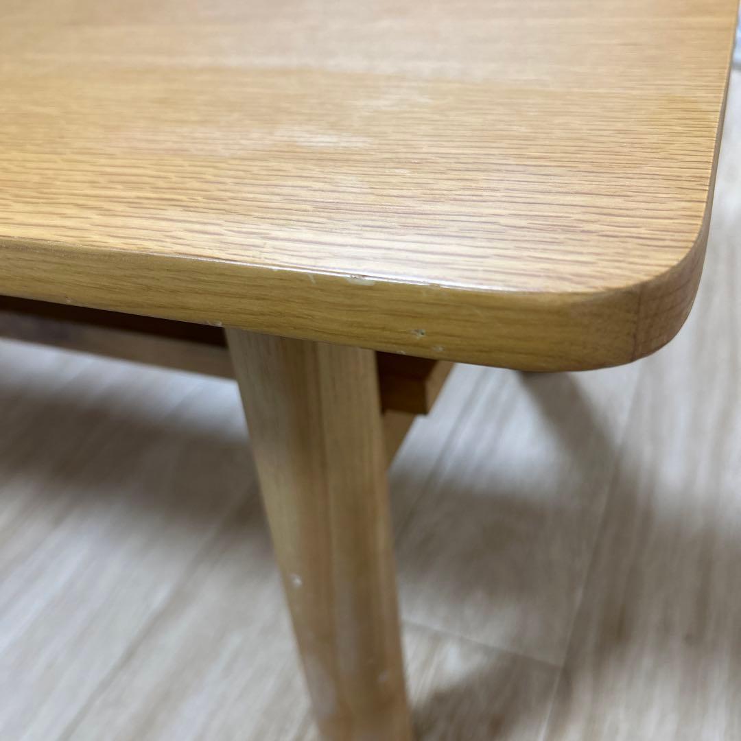 レア【廃番品】MUJI無印良品★ローテーブル センターテーブル★棚板付きオーク材