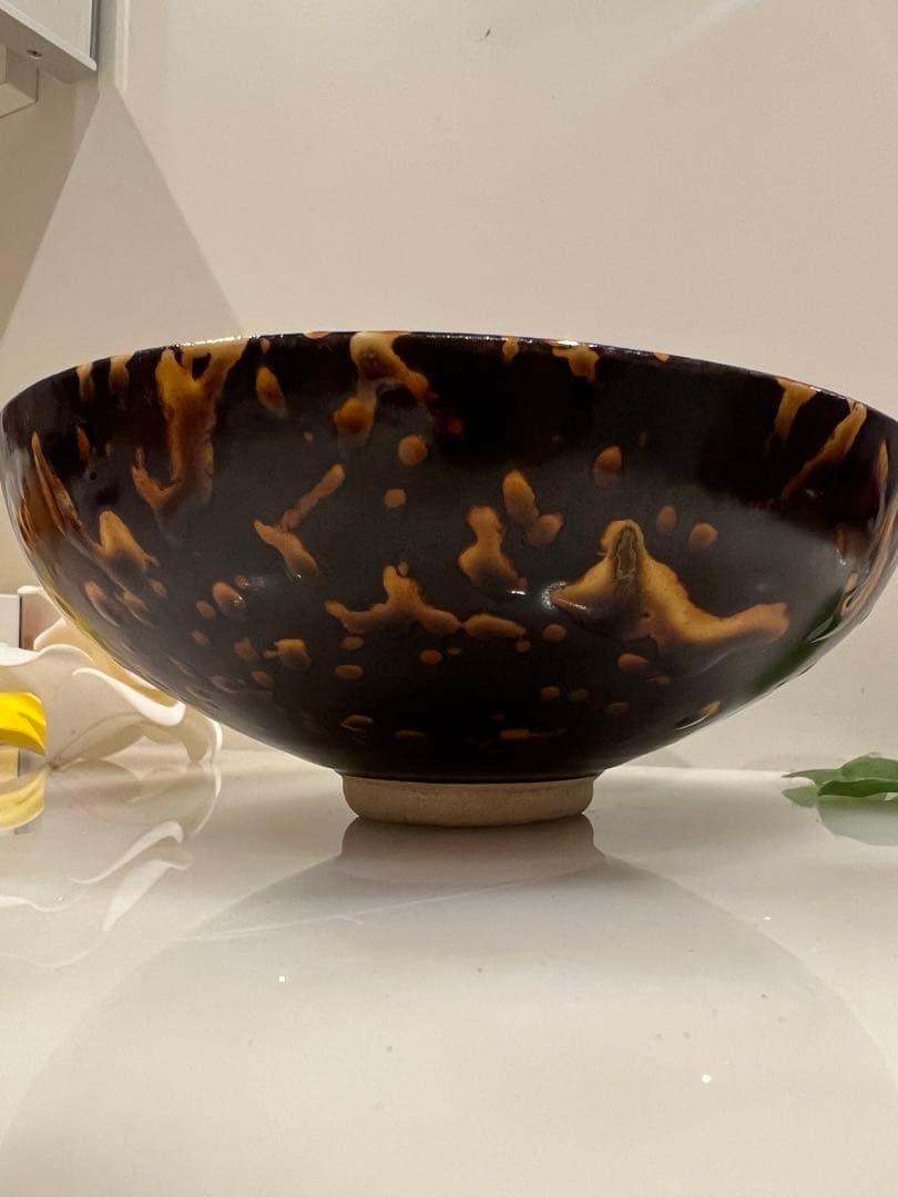 中国宋元明朝 の何窯の碗　中国骨董　古美術　唐物　中国美術品　青磁 ★ 江戸骨董