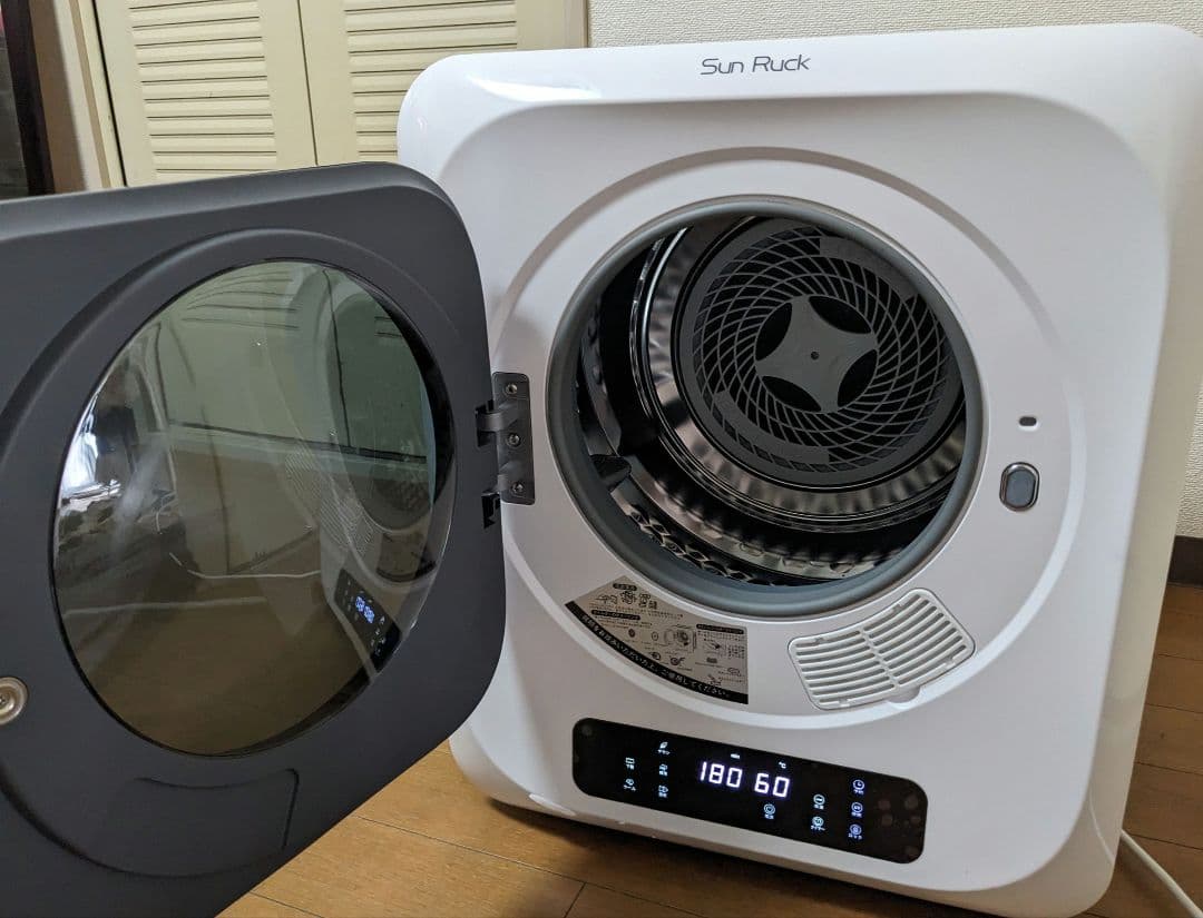 ★サンルック 衣類乾燥機 3kg 乾きくん【SR-ASNM206】2024年製