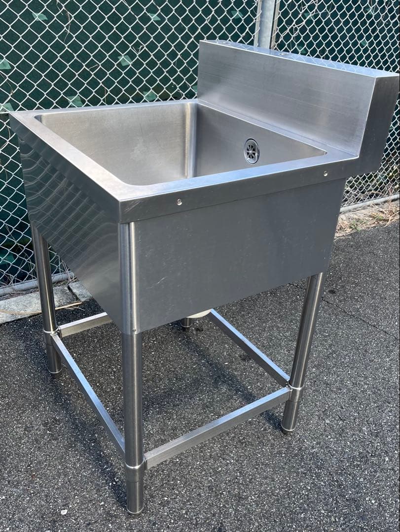 ステンレス1槽シンク 流し台　600×600×800