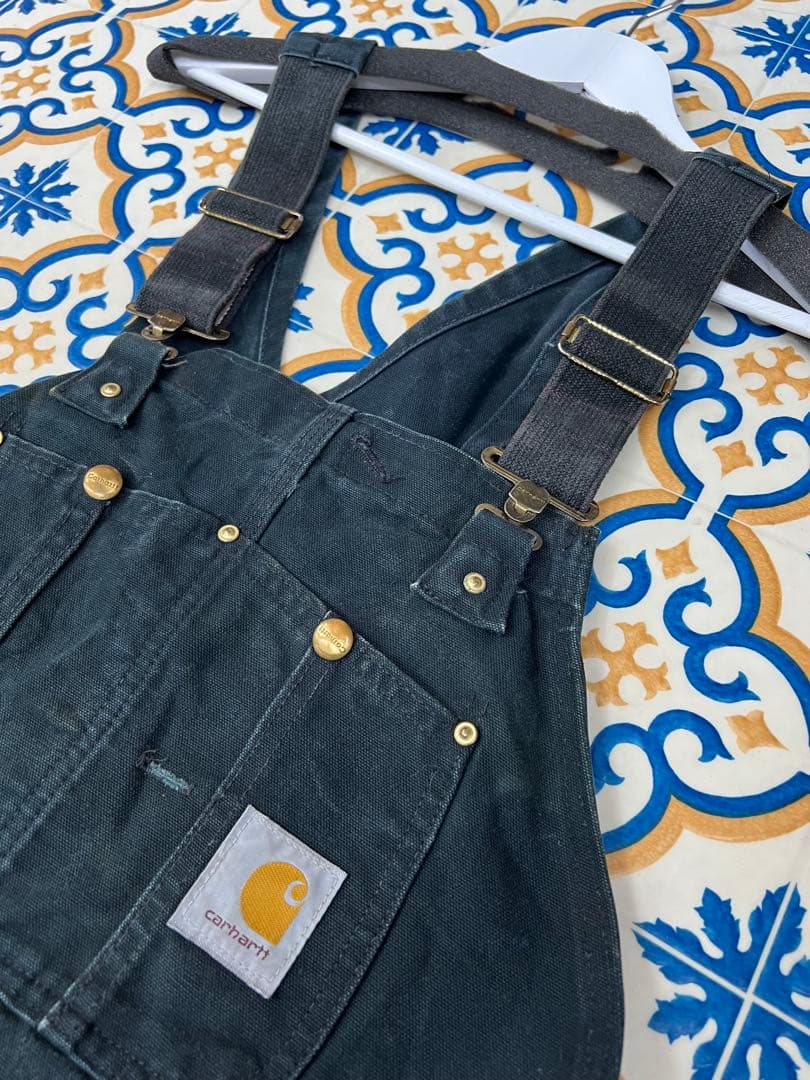 USA製 輸入古着 Carhartt ブラックオーバーオール