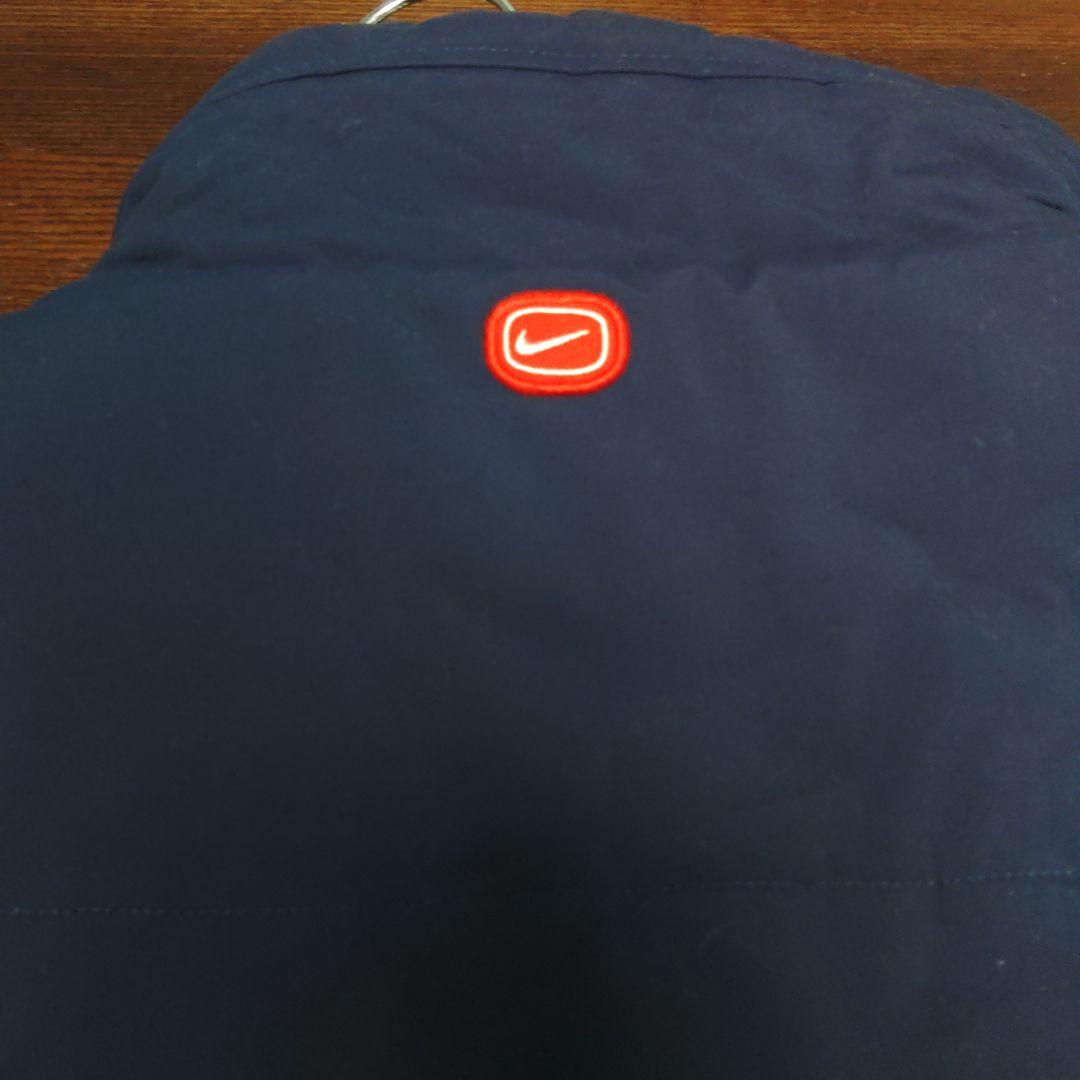 NIKE ネイビー ベスト ロゴ入り2000年レア、中綿
