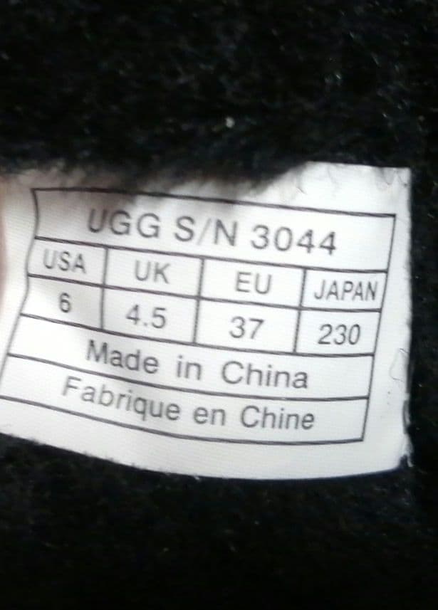 UGG×JIMMY CHOO スタッズ加工 ブラック ムートンブーツ 23