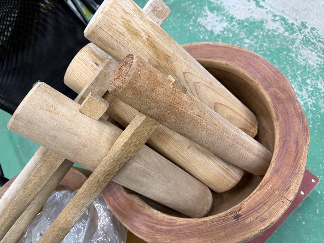 【kattun】木製 臼 杵 セット