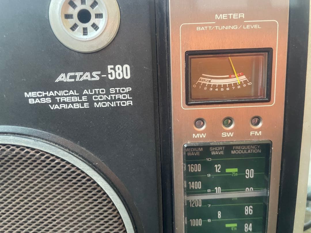ラジオカセットレコーダー RT-580F 東芝 ACTAS-580 昭和レトロ