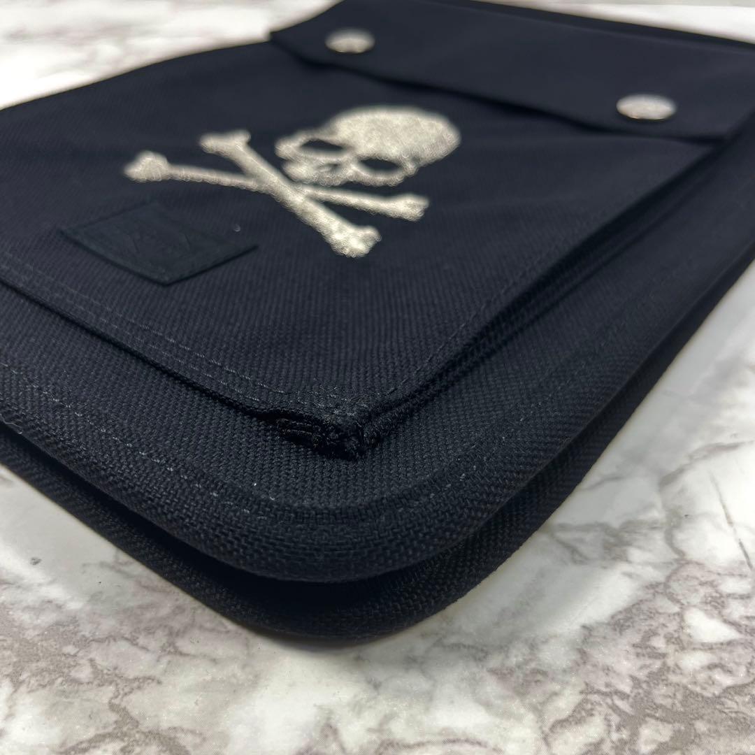 極美品 porter mastermind コラボ タブレットケース スカル刺繍
