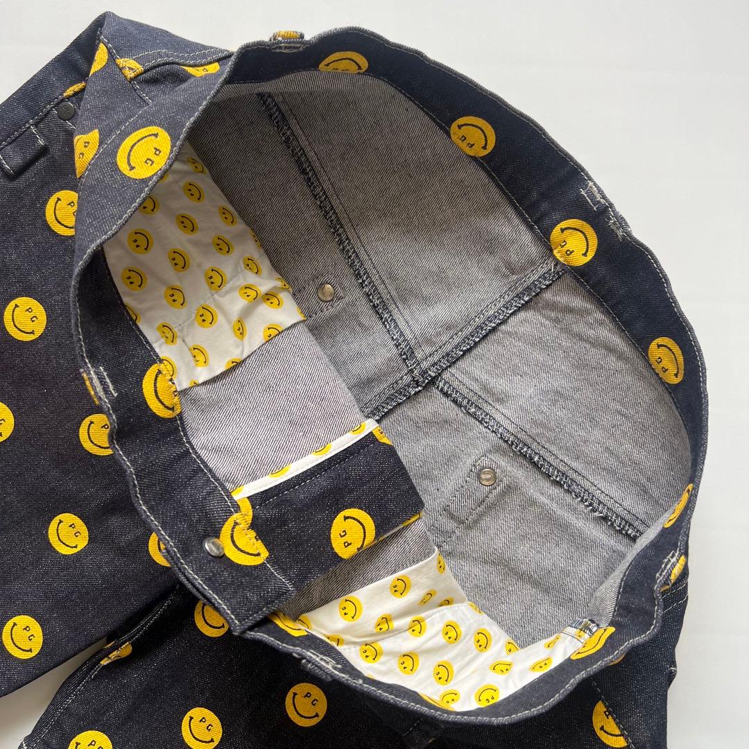 Pearly gates パーリーゲイツ　デニム　ハーフパンツ　スマイル　L