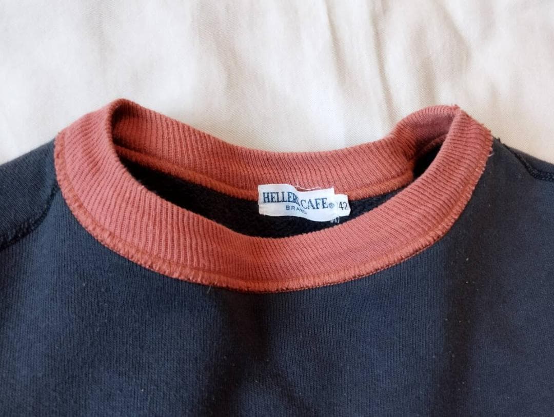 ウエアハウス Heller's Cafe ３０’ｓ　スミクロＸサーモンスウェット