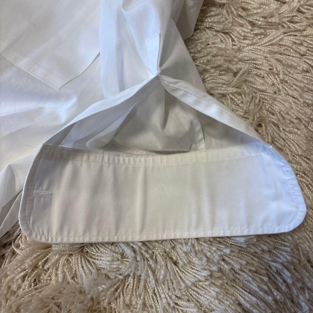 ドゥロワー　FALL2 コットンブザムノーカラーシャツ36