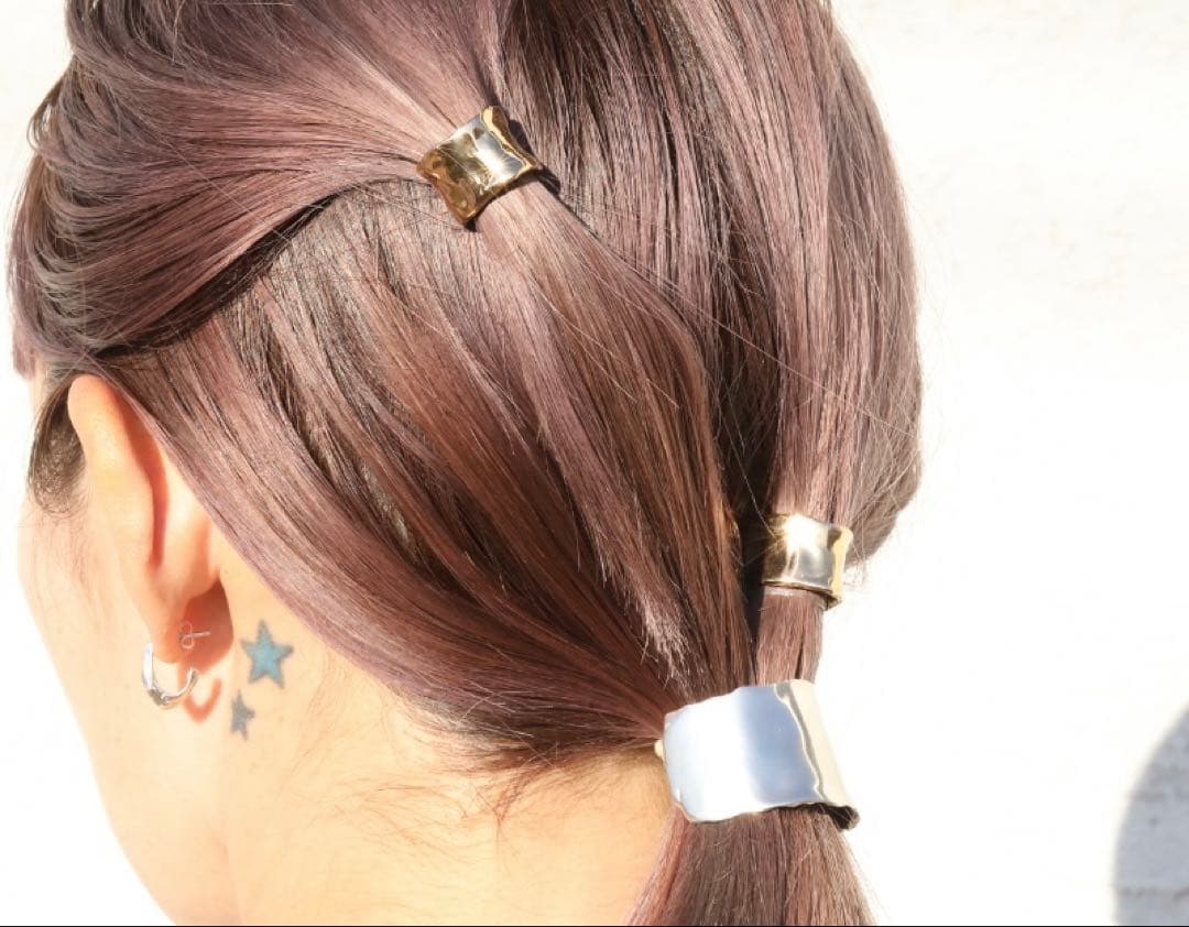 プリュイ　ヘアピアス　ゴールド