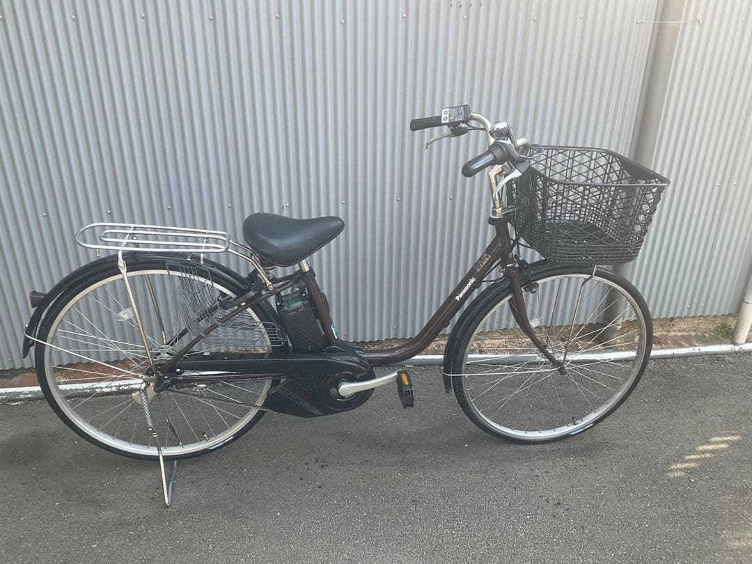 パナソニック最新機種電動アシスト自転車vivi26インチブラウンボディー