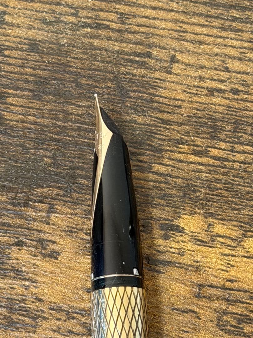 筆記確認&洗浄済　14金張　シェーファー インペリアル 万年筆 14金ゴールド