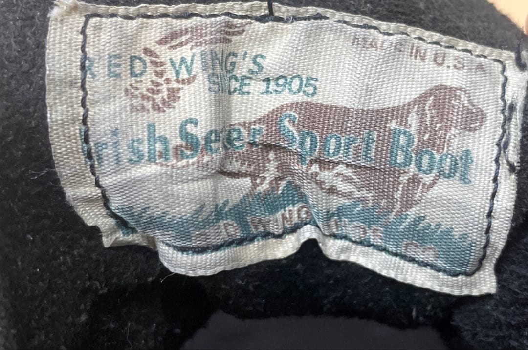 ■ REDWING レッドウイング 8179 犬タグ 7 1/2 E ブラック