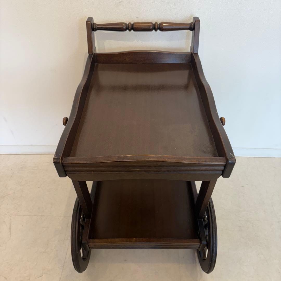 karimoku カリモク キッチンワゴン 車輪 コロニアル アンティーク