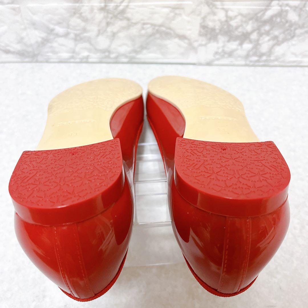 ⭐未使用級⭐レペット パンプス エナメル フラットシューズ 赤 26㎝