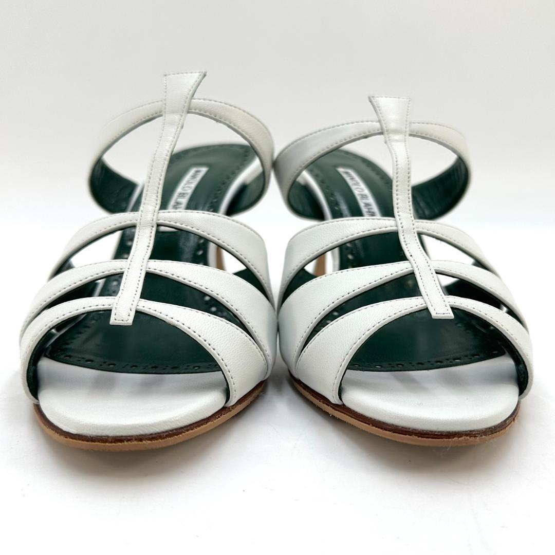 MANOLO BLAHNIK マノロブラニク ミュール NOORAMU ホワイト