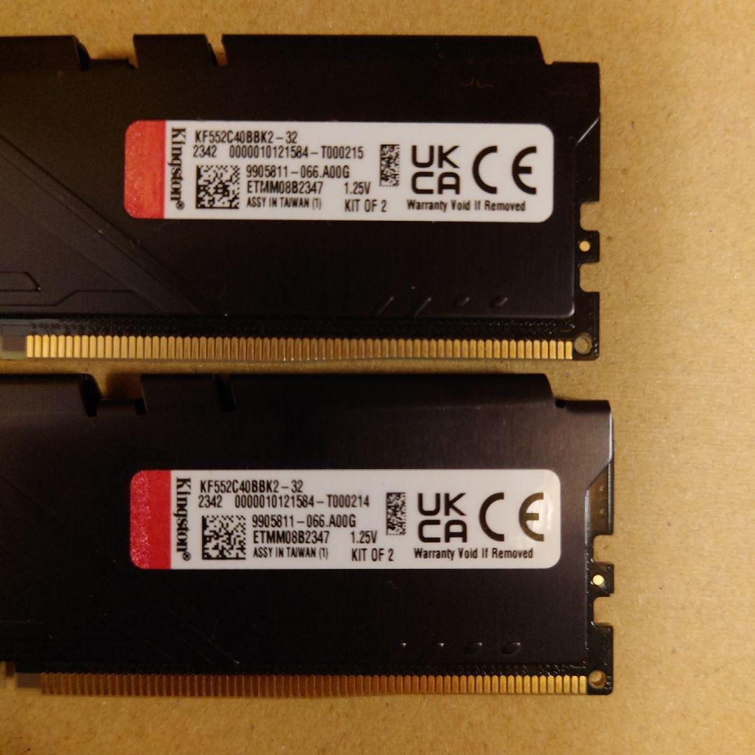 KINGSTON DDR5 メモリー 32GB (16GB*2)5200