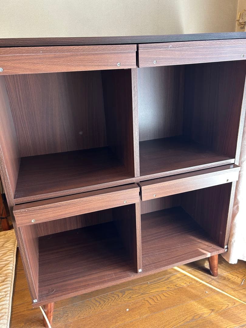 ★レコードラック 収納・扉付き☆