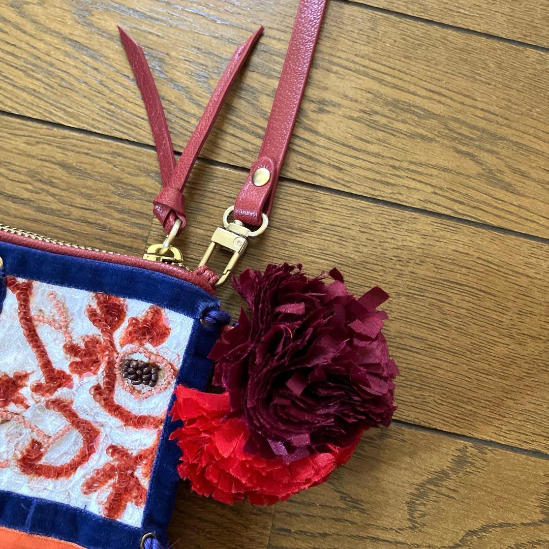 B*い様 新品★JAMIN PUECH★パッチワーク　バッグ　2way ビーズ