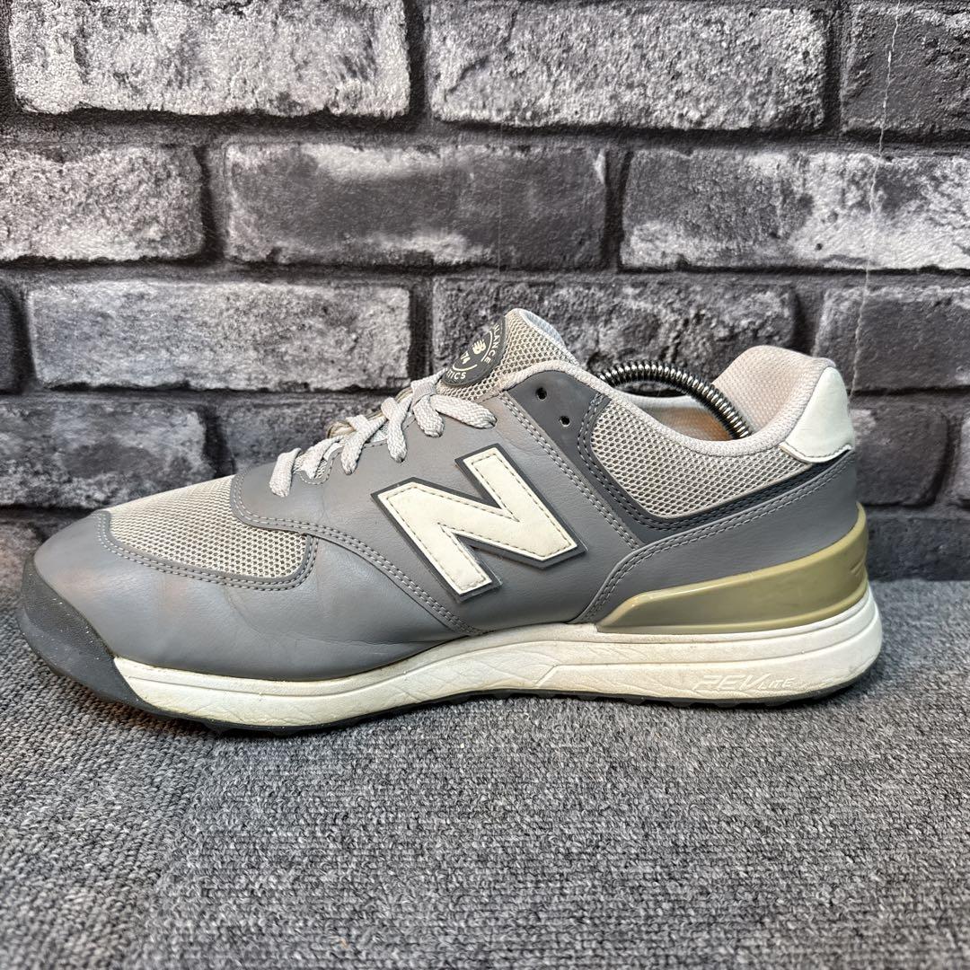 ニューバランス 574 メンズ ゴルフシューズ グレー 26.5